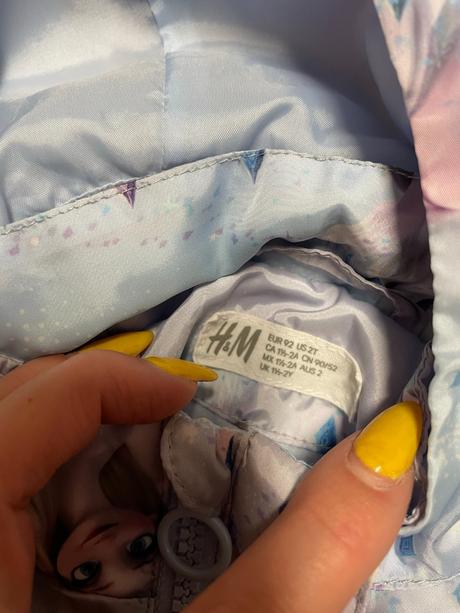 Dívčí lehká bunda ledové království h&m 92, h&m,92