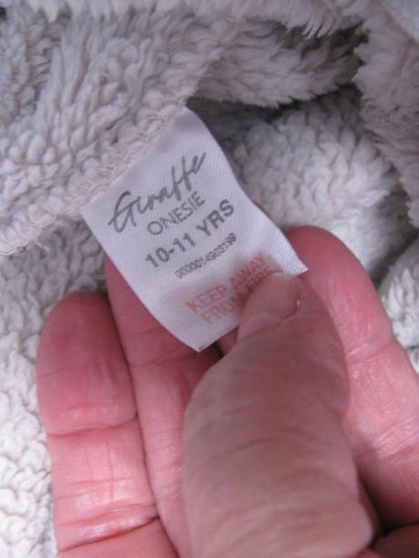 Luxusní fleecový spací overal s kapucí, 146