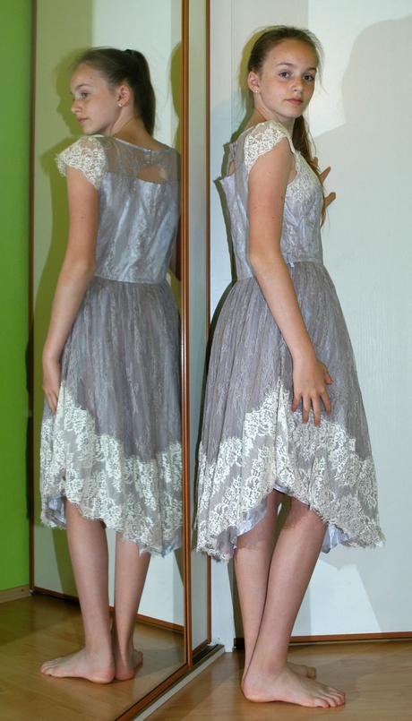 Slavnostní sváteční společenské dívčí šaty, monsoon,170