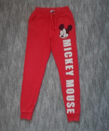 Červené tepláky mickey mouse, disney,158