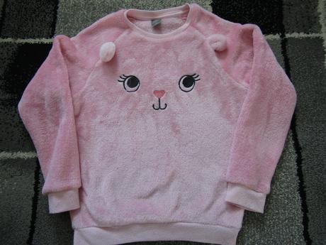 Chlupatková mikina pro holku vel.134 zn.littlekids, 134