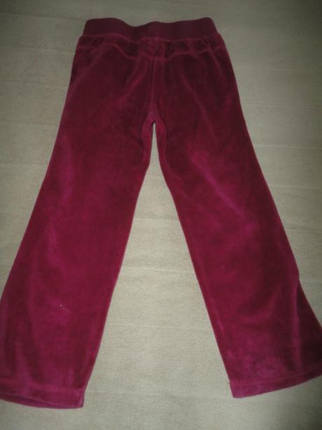 Krásné sametové tepláky f+f, vel. 5-6 let, f&f,110