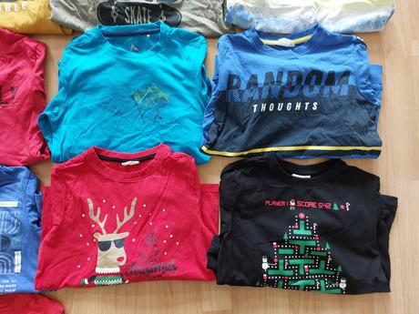 Sada, set triček s dlouhým rukávem, 140, 17ks, coccodrillo,140