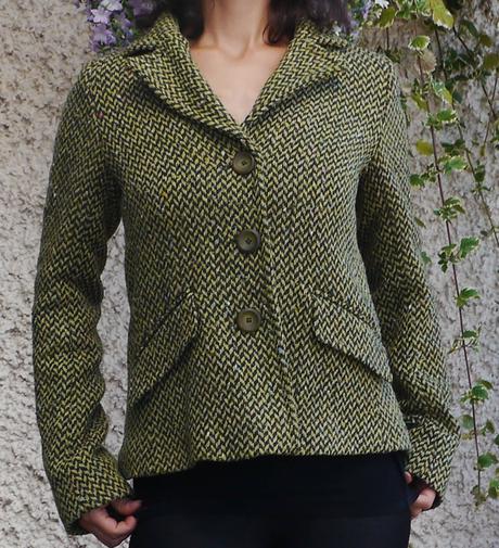 Zeleny kabatek, h&m,34