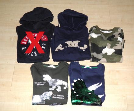 Top stav - klučičí mikiny - vel.140, abercrombie&fitch,140