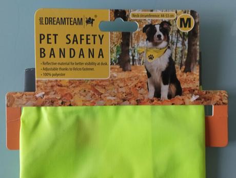 Reflexní šátek pro psa - vel.m/ obvod 44-53cm, 
