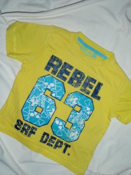 Super komplet riflíků a žlutého trička, h&m,92