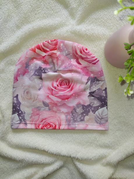 Handmade cepice ruzicky, 98