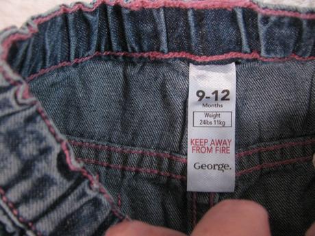 Dívčí džínové kalhoty, george,80