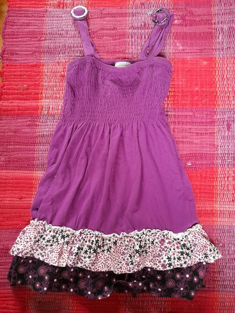 Tunika/šaty na holčičku fialovo vínové, 128