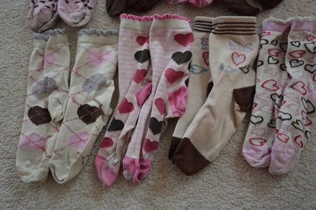Ponožky se srdíčky vel. 27-30, next,92