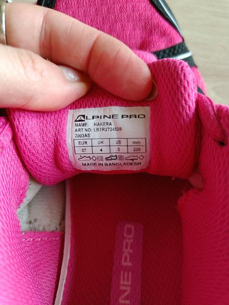 Tenisky alpine, velikost 37, alpine pro,37