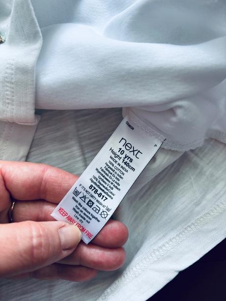 Triko bílé s kamínky zn. next - v.10 let, next,140