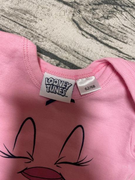 Dívčí body s krátkým rukávem looney tunes 62/68, lupilu,62