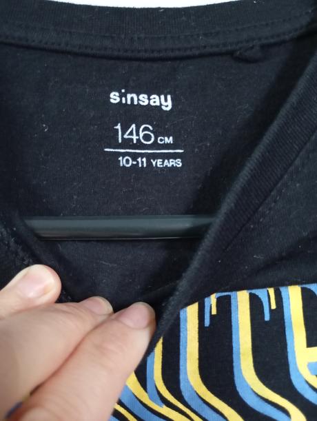 Dvakrát stejné triko s potiskem dlouhý rukáv, sinsay,146