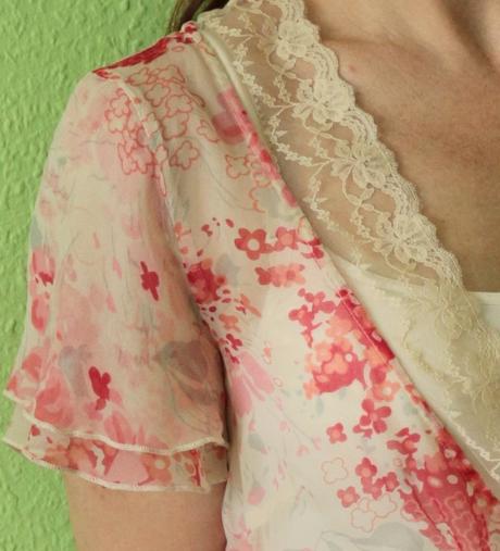 Kvítková halenka noa noa vel. s - pravé hedvábí, s