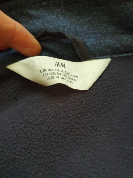 Softshellová bunda, h&m,164