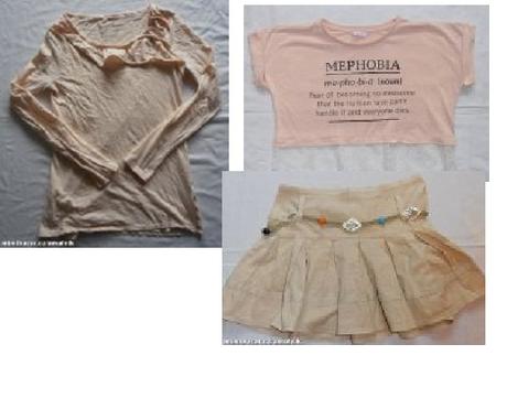 Tričko dl.rukáv + w128 tričko + i215 italská sukně, 164