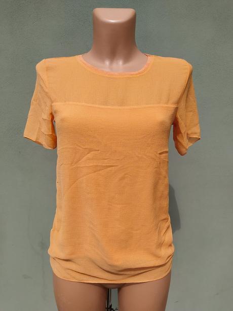 Lehká meruńková blůzka top zara - vel.s, zara,s