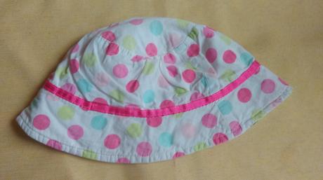 Bavlněný kloubouček 6-12 měsíců top  stav, f&f,74