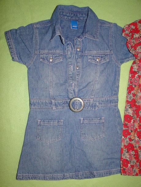 2x šaty tunika + 3ks trika navíc v.98, 86–98