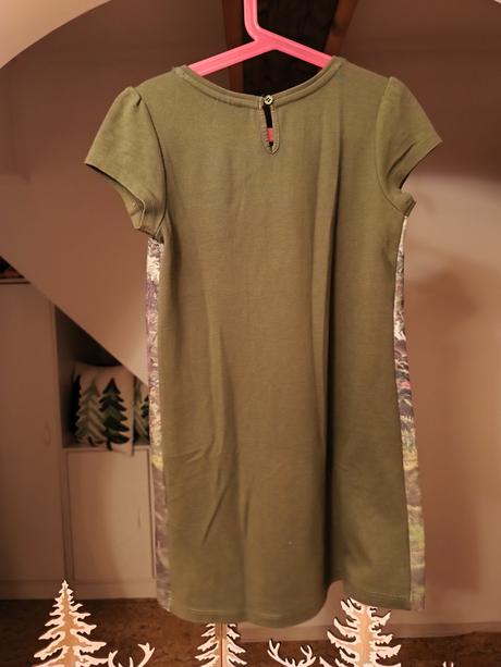 Khaki šaty se srnečkou, c&a,134