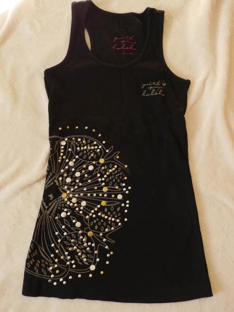 Zebrovany cerny top , 34