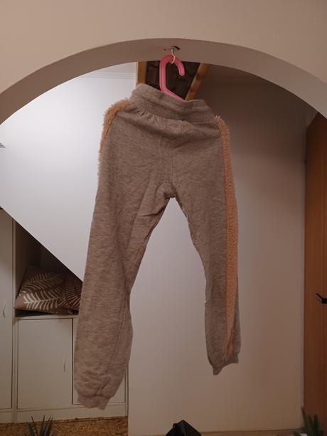 Plyšová tepláková souprava lindex 128 + 134/140, lindex,128