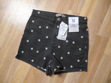 Puntíkaté kratasy vel. m pro maminy, denim co,m