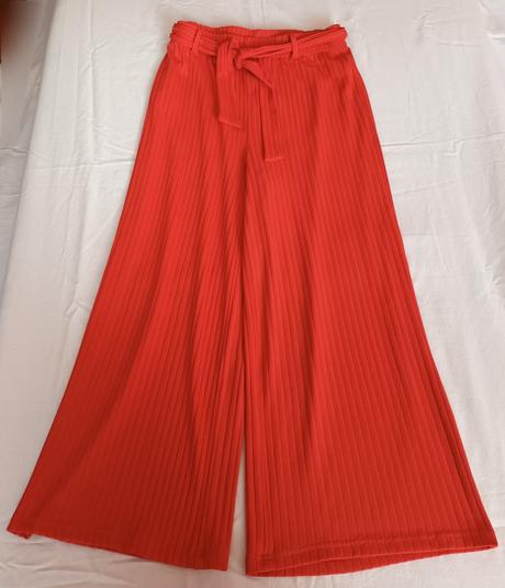 Dívčí kalhoty červené s páskem takko, takko,158