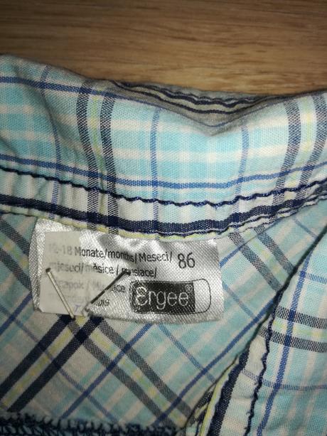 Chlapecká kostkovaná košile, zn. ergee, 86