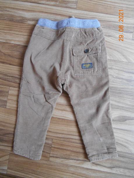 Manšestrové kalhoty, zara,98