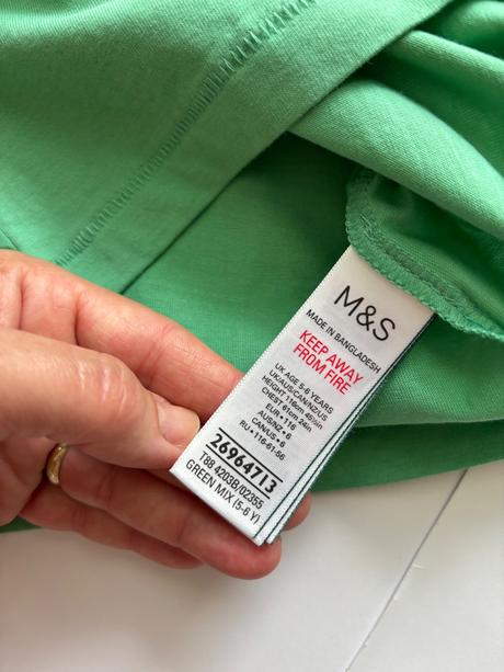 Triko zelené - v.5/6 let, marks & spencer,116