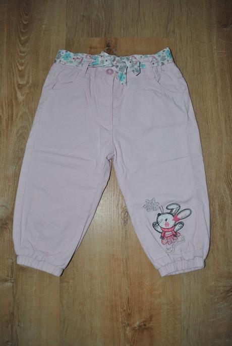 Podšité manžestráky s páskem, caa,vel 80, top stav, c&a,80