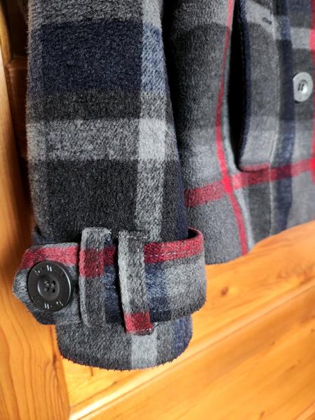 Kostkovaný krátký kabát vel. 38-40, broadway,38