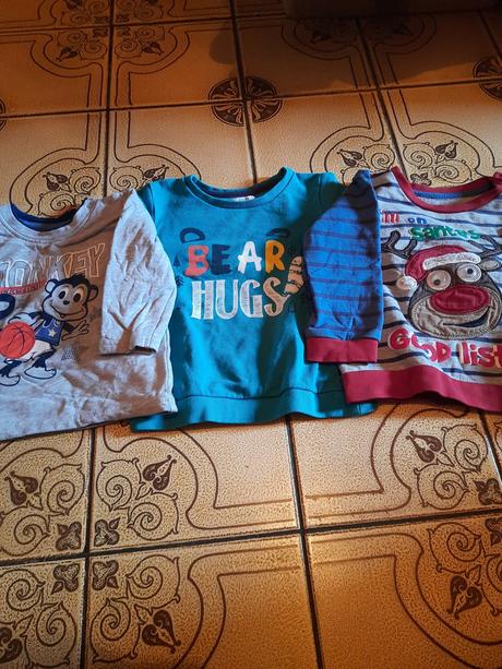 Klučičí mikiny sobík, opička, nápis vel. 74 - 80, pepco,74