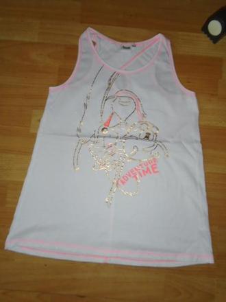 Tričko tílko tunika třpytky 164, 164