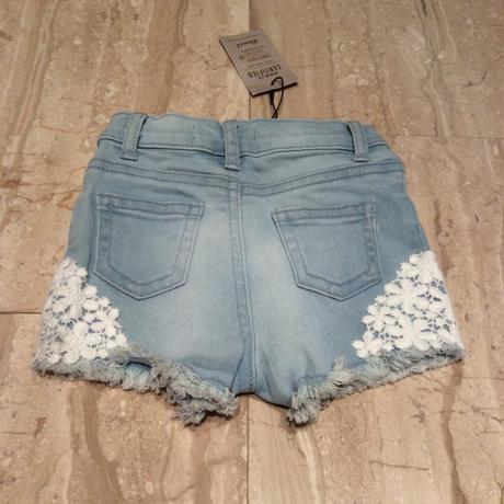 Riflové kraťasy s krajkou zn. denim co., denim co,74