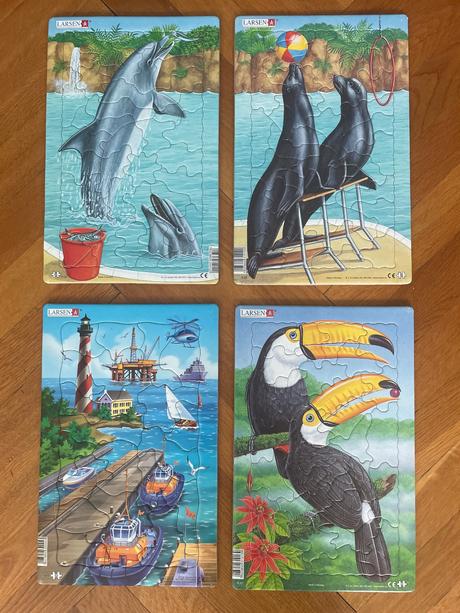Puzzle - více druhů, krásné, kvalitní a top stav,