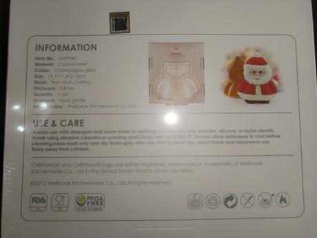 Formička santy clause na pečení, 