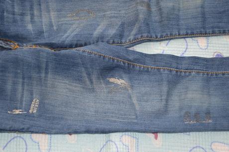 128 134 elastické džíny rifle s třpytkami, dopodopo,128