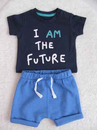 Letní souprava pro novorozence tričko + šortky, matalan,<50