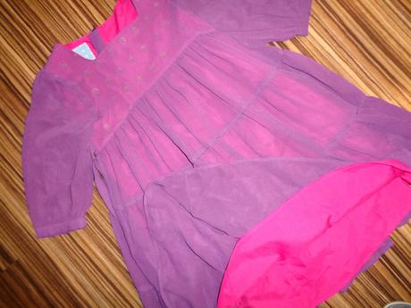 Nádherné společenské fialové volánové šaty, john lewis,128