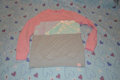 158 164 dívčí teplá mikina s měnícími flitry, lewro,158