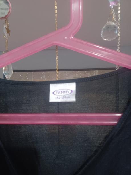 Černá tunika s flitry, 152