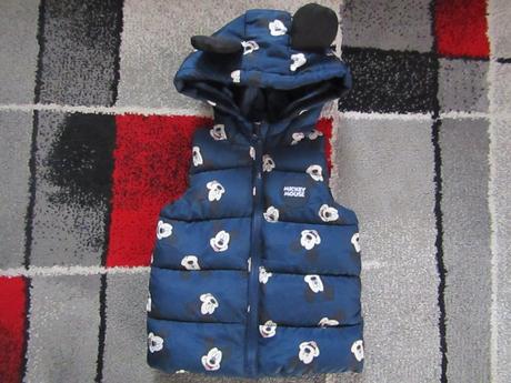 Zateplená vesta zn.disney baby mickey mouse vel.80, disney,80