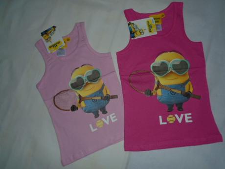 Tričko tílko mimoni vel 104 -128, setino,104 / 110 / 116 / 122 / 128