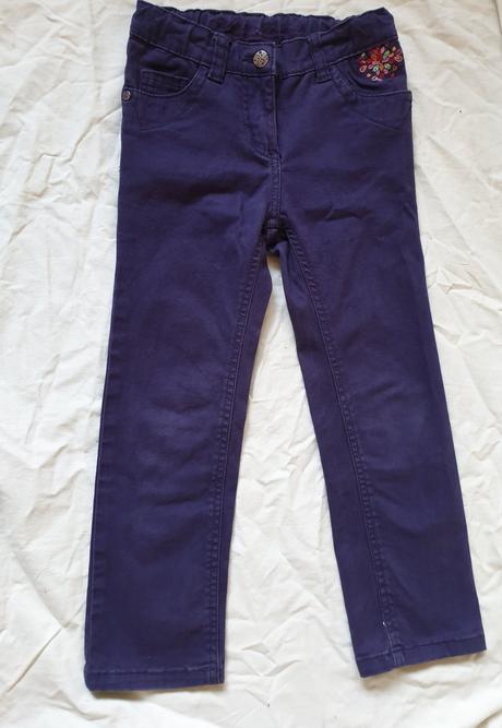 Dívčí kalhoty s výšivkou - lupilu vel. 110, lupilu,110
