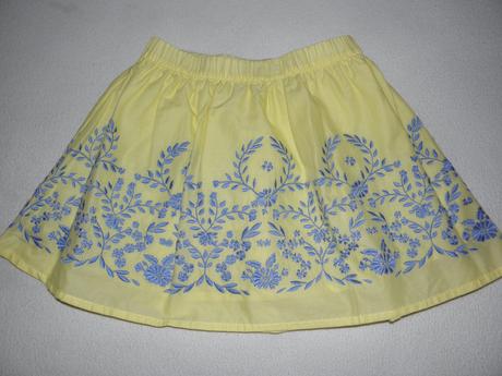 Plátěná sukně s výšivkou zn. tcm vel.110/116, tchibo,110