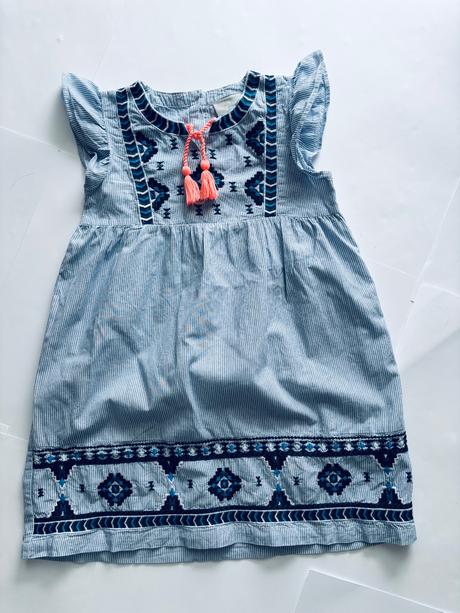 Ob/ tunika s proužky/ vyšívaná - v.7 let, 122